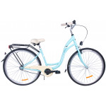 Mestský bicykel 28 Fuzlu City S-1 svetlo modrá